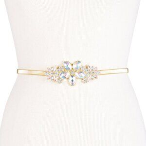 INC International Concepts Womens Rhinestone Plaque Belt Size Large/X-Large